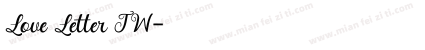 Love Letter TW字体转换